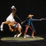 DiedHoff Cowboy mit Mantel & Pferd passend zu Elastolin